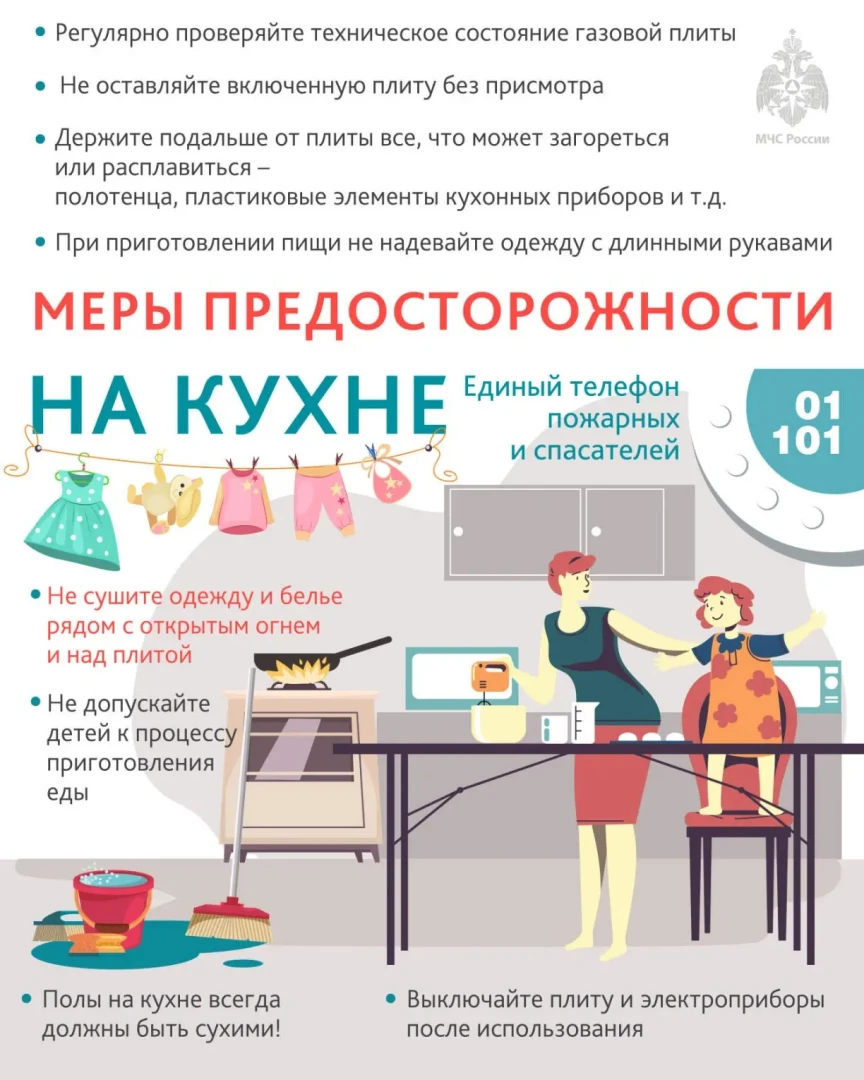 Правила пожарной безопасности на кухне